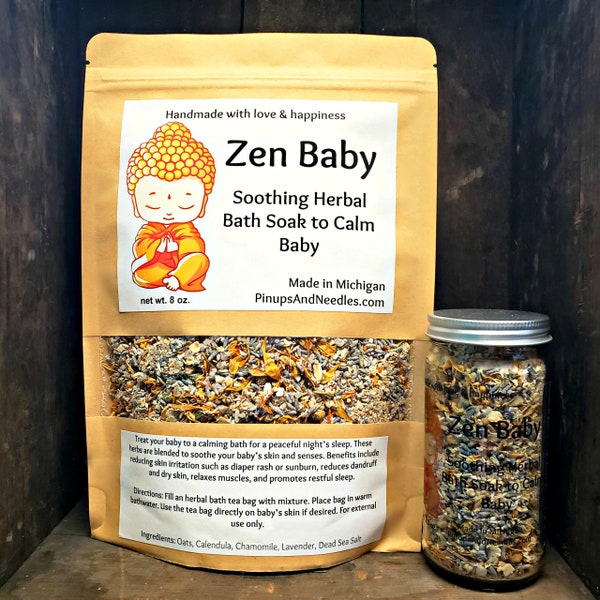 Zen Baby, Herbal Bath Soak, Calm Baby, Baby Bath, Tea Bath
