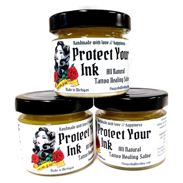 Protect Your Ink, Tattoo Aftercare, Healing Salve