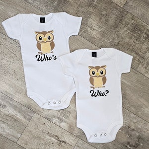 Matching Twin Onesies