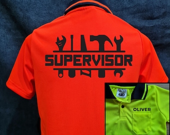 Supervisor + Name on pocket : Kid Hi-Vis Polo