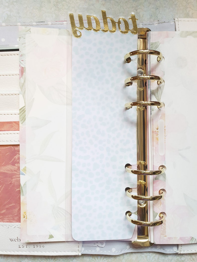 Planner Page Marker A5 or Personal Beautiful Floral Print With Etsy