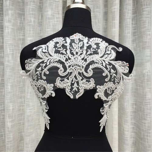 Bridal Wedding Floral Lace Applique Dress Lace Applique Etsy