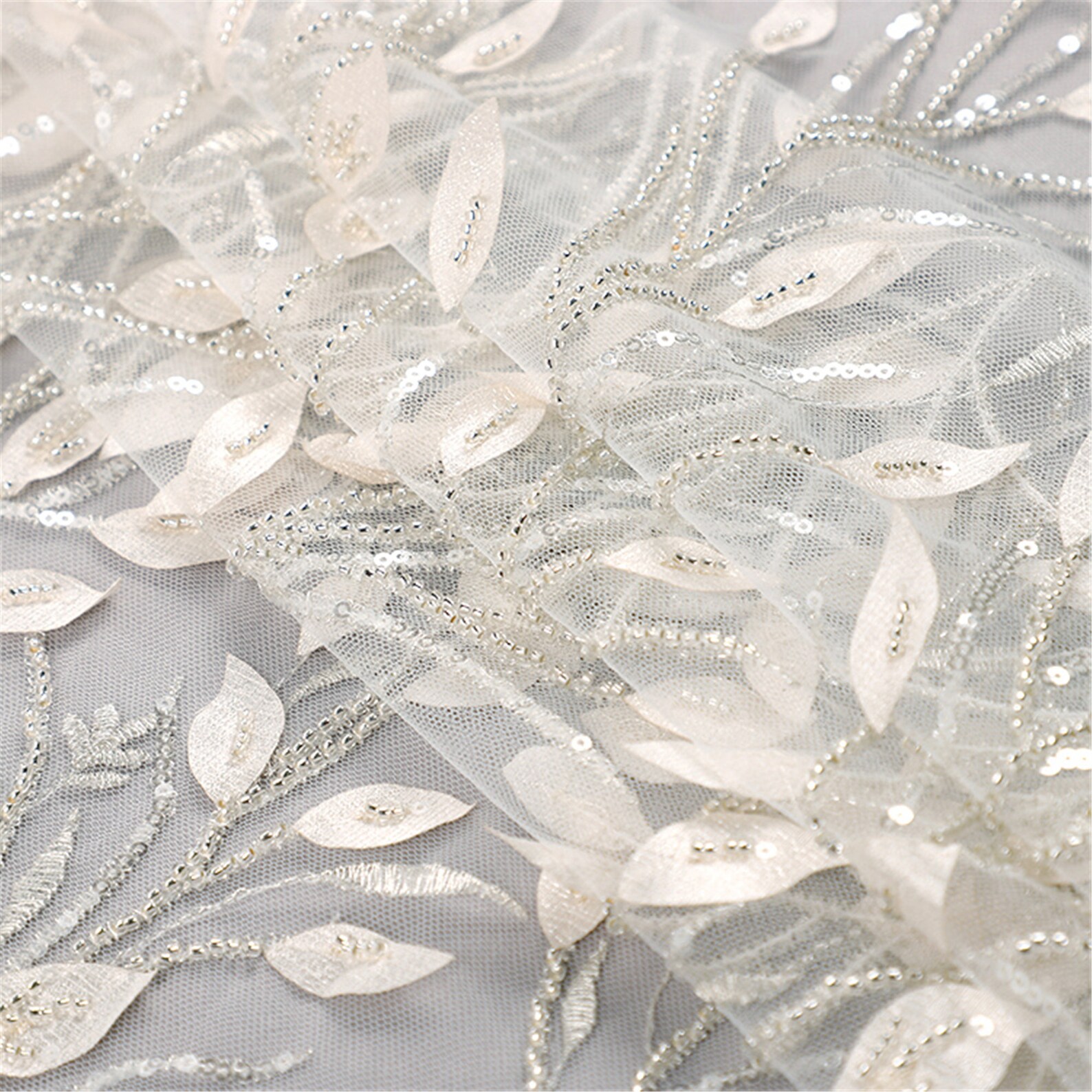 Beaded lace fabric vintage Lace design French Lace Evening Etsy