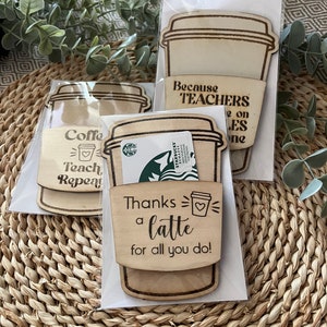 Lehrer Kaffeetasse Geschenkkartenhalter