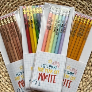 Engraved Pencils, Positive Affirmations Pencils, Back to School Pencils