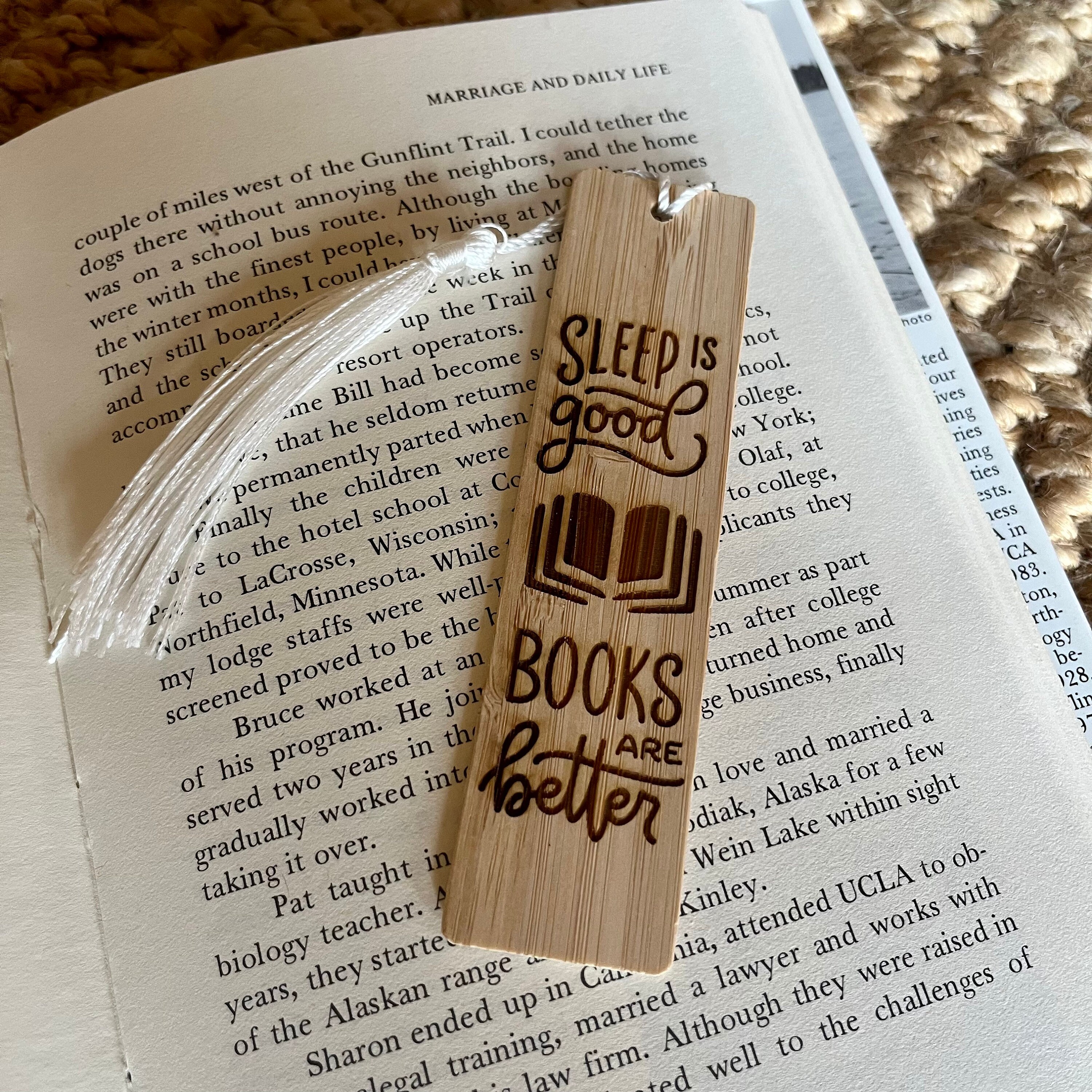 Wooden Engraved Bookmarks - Gift for Book Lovers - Etsy