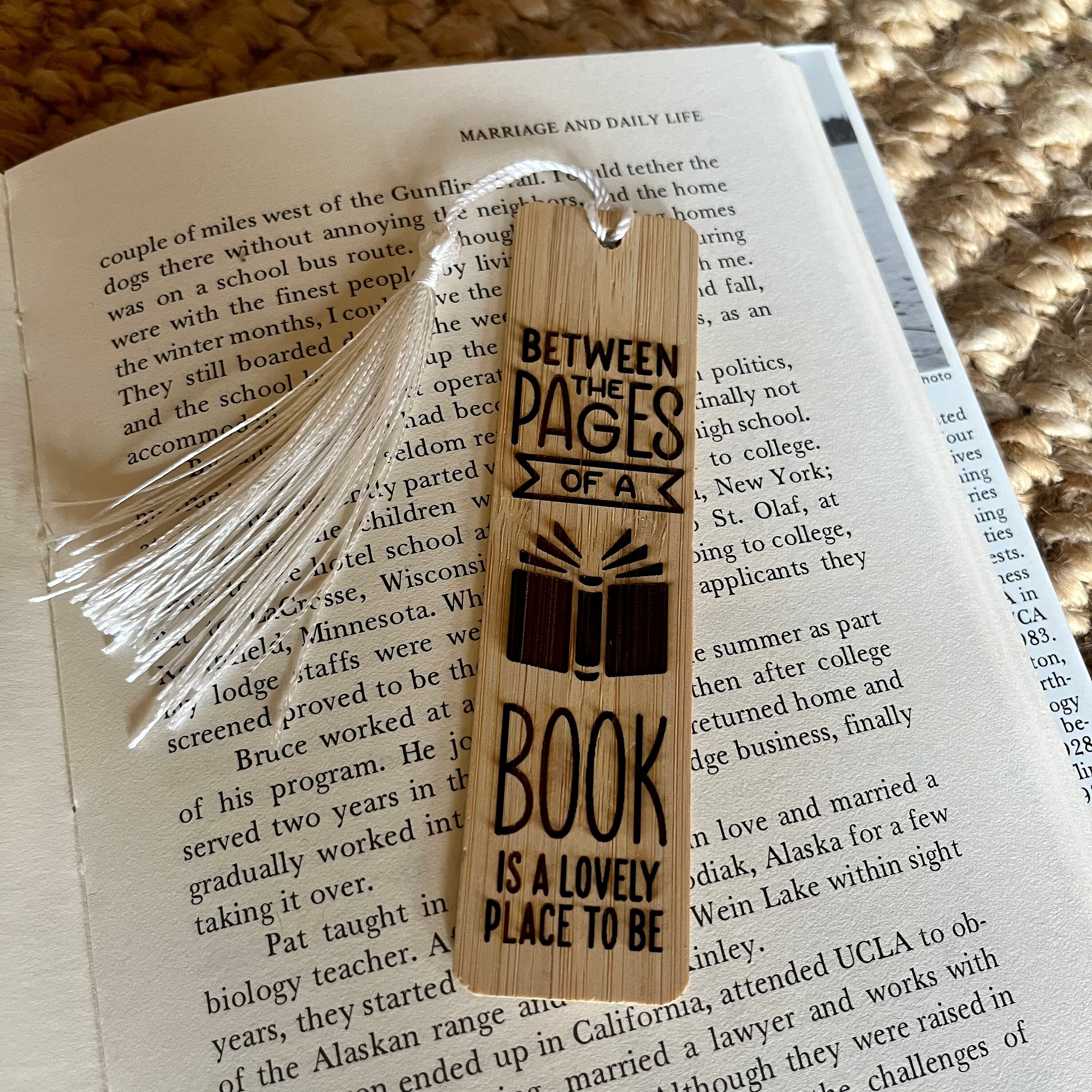 Wooden Engraved Bookmarks - Gift for Book Lovers - Etsy