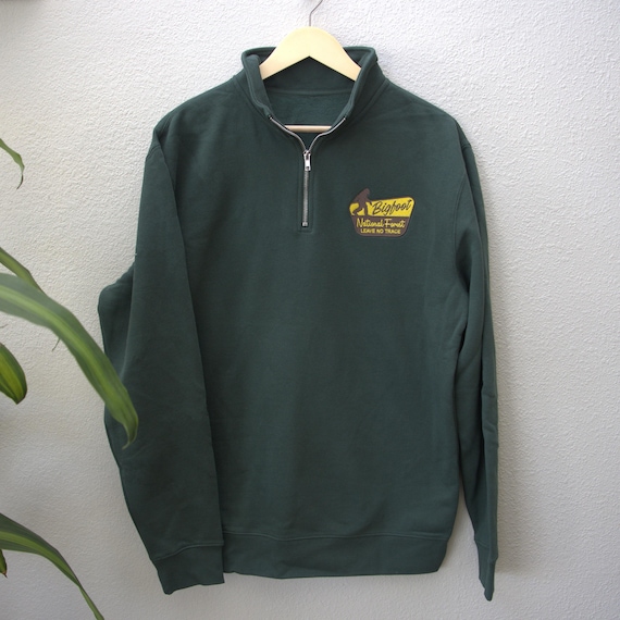 Bigfoot National Forest Embroidered Quarter Zip