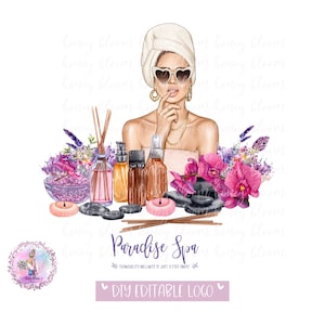 Beauty Spa Logo Beauty Therapy Logo  Spa Owner Logo  Spa Therapy Logo  Beauty  Treatments Spa Logo Message Logo Skin Therapy Treatments