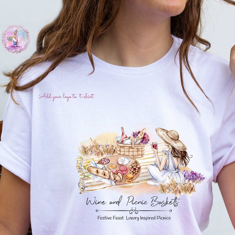 Luxury Picnics Charcuterie Board Logo Red Wine Brie Cheese Etsy