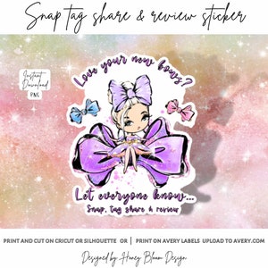 Bow Sticker Instant Download PNG Bow Add on Sticker Small Business