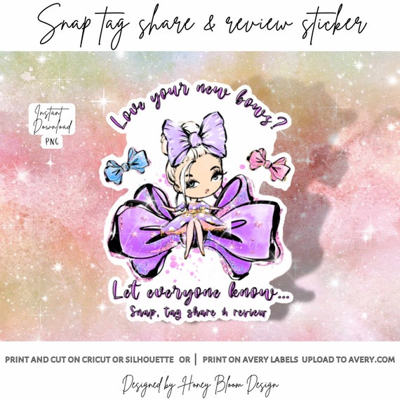 Bow Sticker Instant Download PNG Bow Add on Sticker Small - Etsy