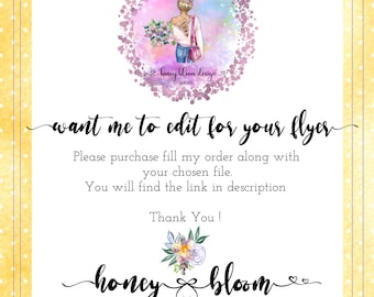 Edit For Me Please .. Add Detailed Info To Edit Your Chosen  FLYER !