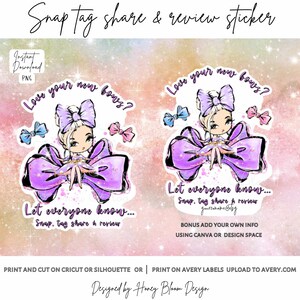 Bow Sticker Instant Download PNG Bow Add on Sticker Small Business