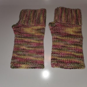 Meltaway Mints Fingerless Gloves Medium image 1