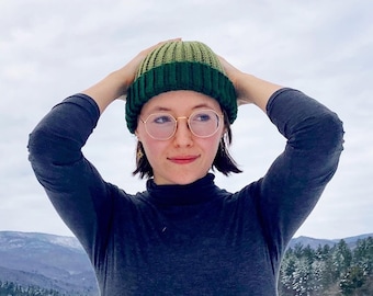 Green Mountain Crochet Beanie Pattern: Beginner-Friendly Adult Cap (Digital Download)