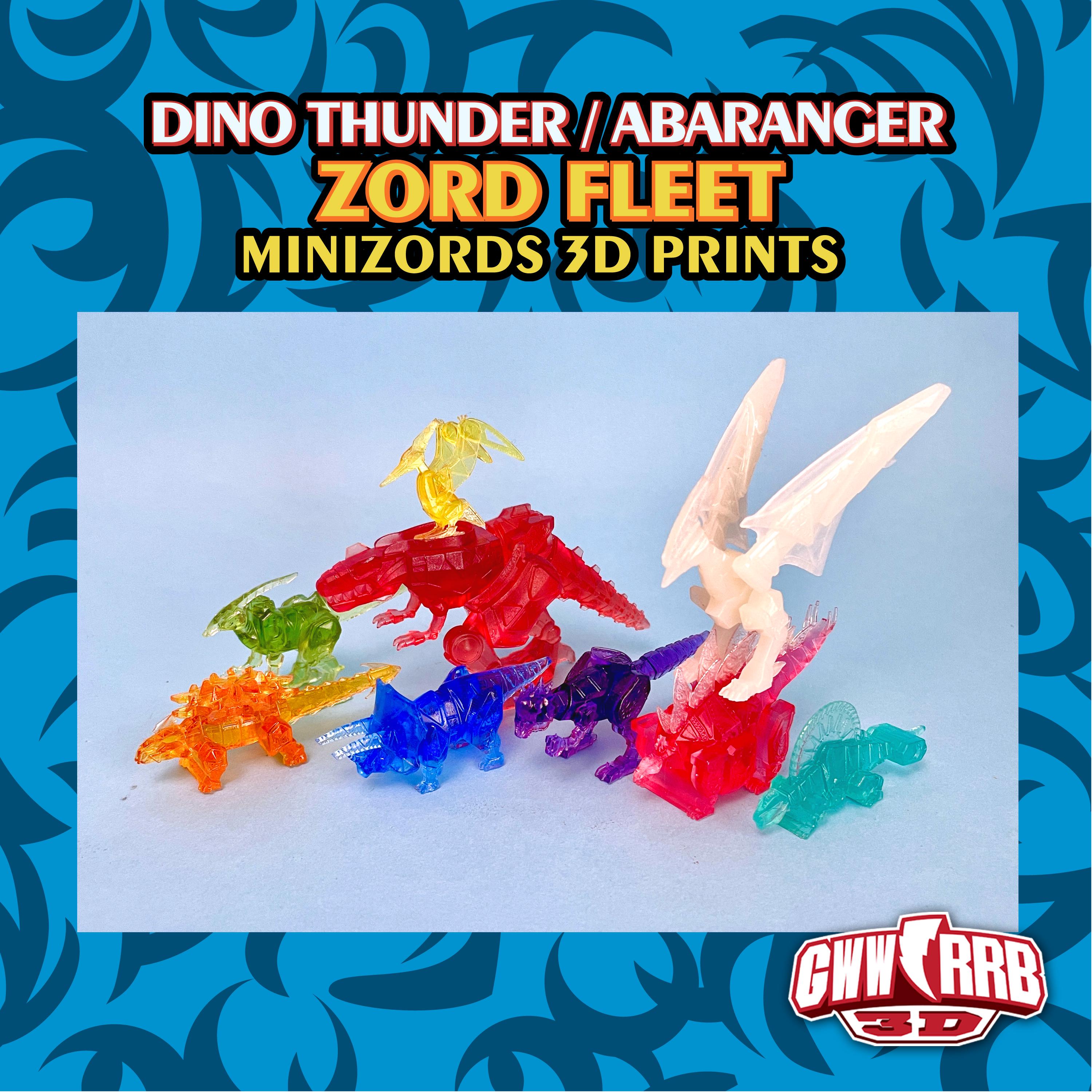 Dino Thunder/abaranger Zord Fleet Minizord Set 3D Prints - Etsy