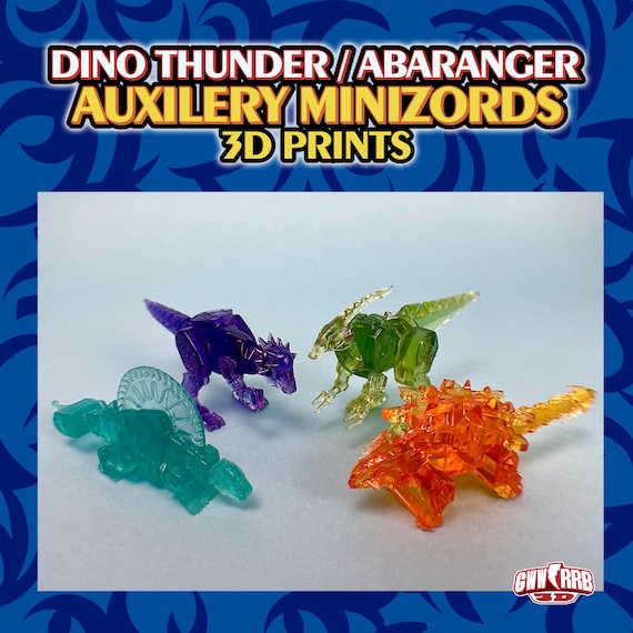 Dino Thunder/abaranger Auxiliary Minizord Set 3D Prints - Etsy