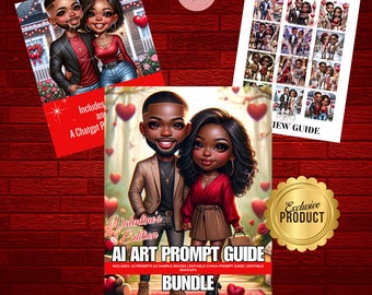Valentine Ai Art Prompt Guide | Dall-E 3 - Midjourney | 12 sample Prompts |