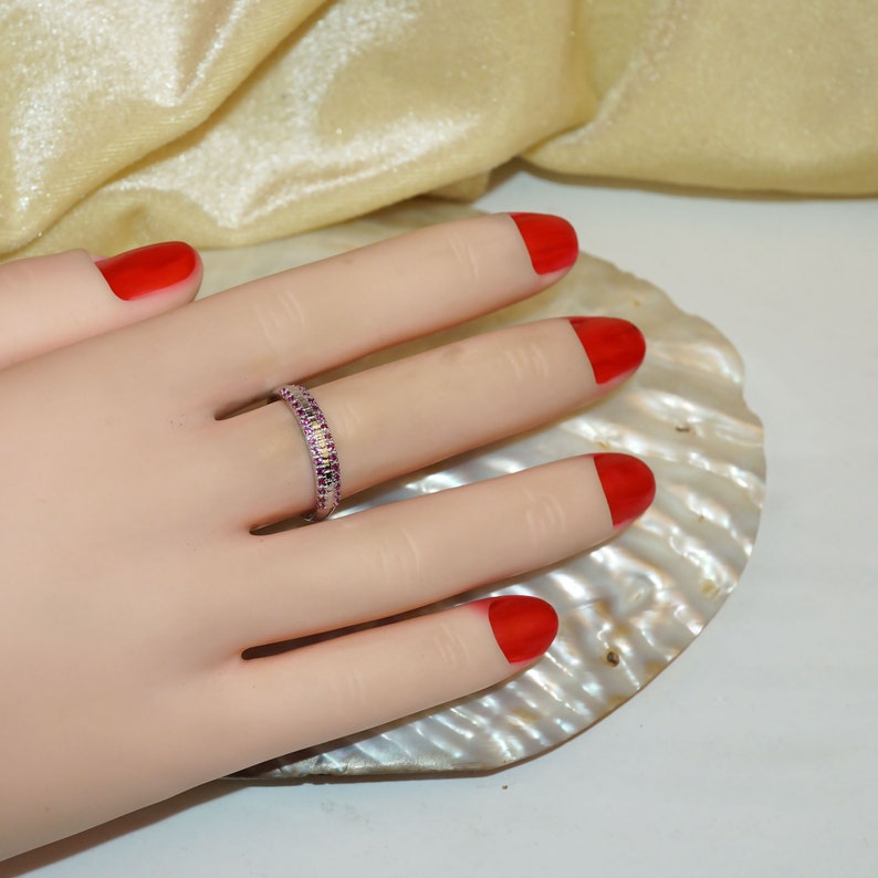 Round Ruby Ring / 14k Gold Ring / Genuine Ruby Ring / Natural - Etsy