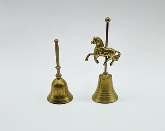 アンティーク真鍮　馬呼び鈴 5インチアンティーク真鍮製馬鈴、乗馬用装飾、馬好きの方へのギフト