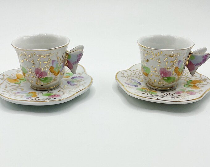 Butterfly Tea Cup Set / Formalities by Baun Bros Teacup Set With