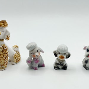 Vintage Japan Dog Figurines / Enarco Japan Dog Ceramic Dogs