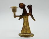 Vintage Brass Angel Candle Holder Akincilar Imports Candelabra