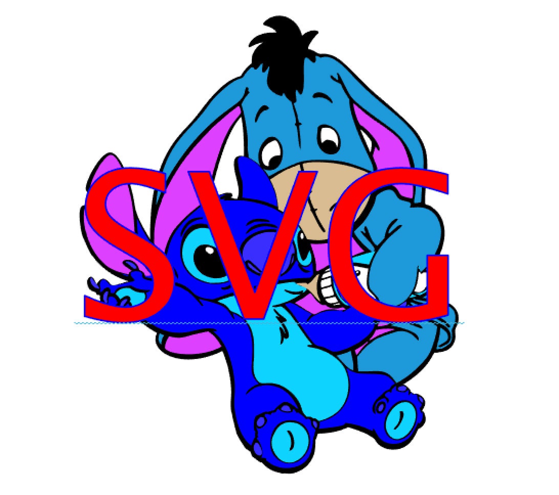 Stitch and Eeyore Svg Instant Download. Lilo and Stitch. Etsy