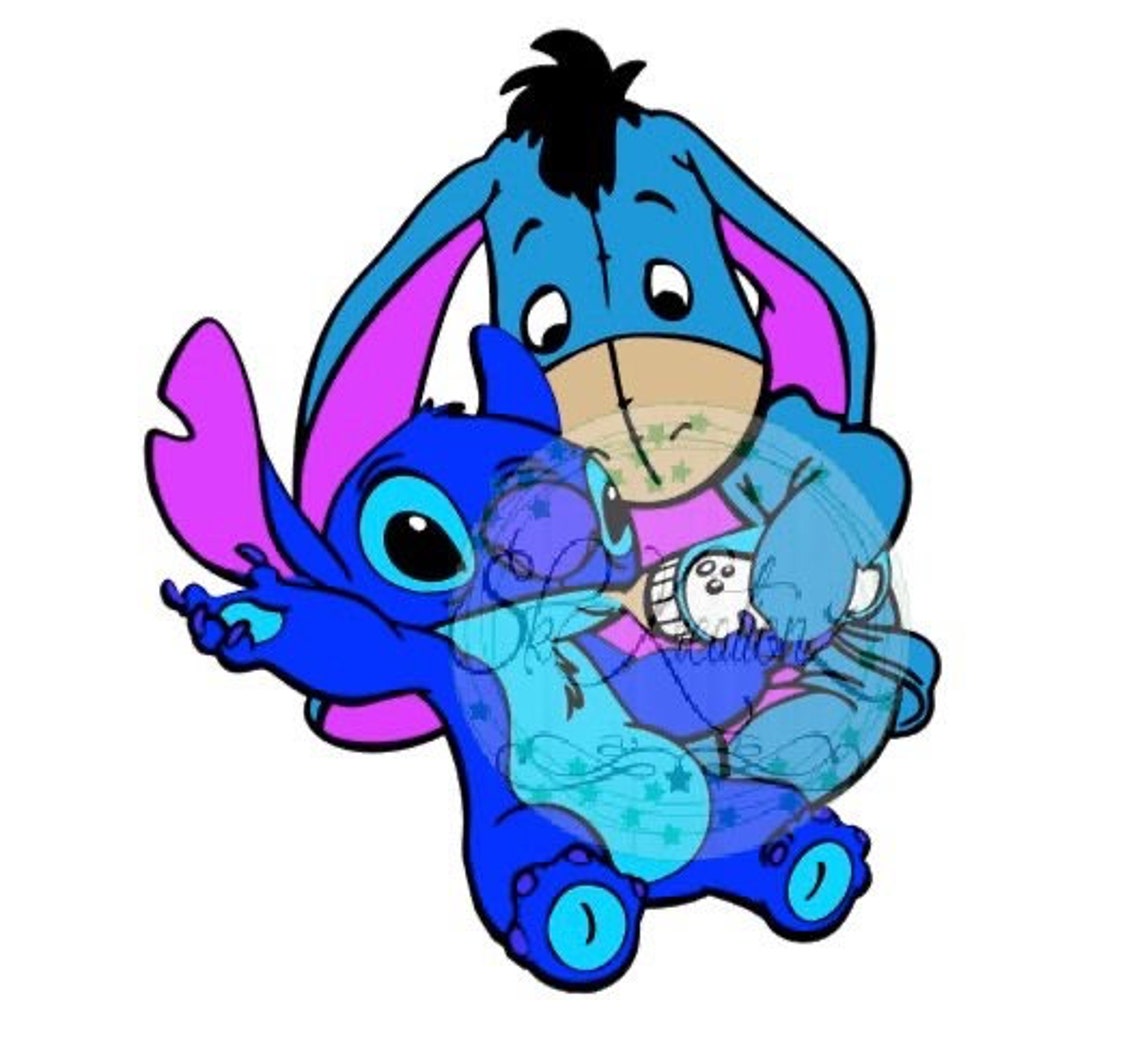 Stitch and Eeyore Svg Instant Download. Lilo and Stitch. Etsy