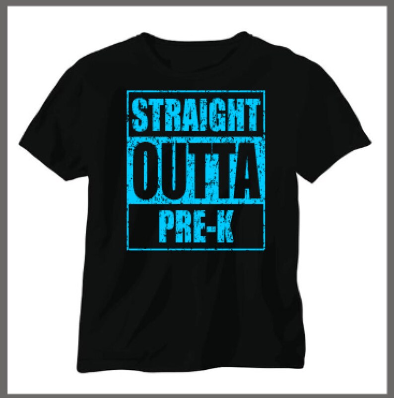 Straight outta pre-k svg. pre-k graduation svg. distressed ...