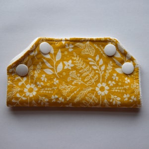 Yellow Floral Tubie Set Tubie Clip Tubie Pad Feeding Tube Pad G-Tube Pad GJ Tube Pad Port Cover Port Cover