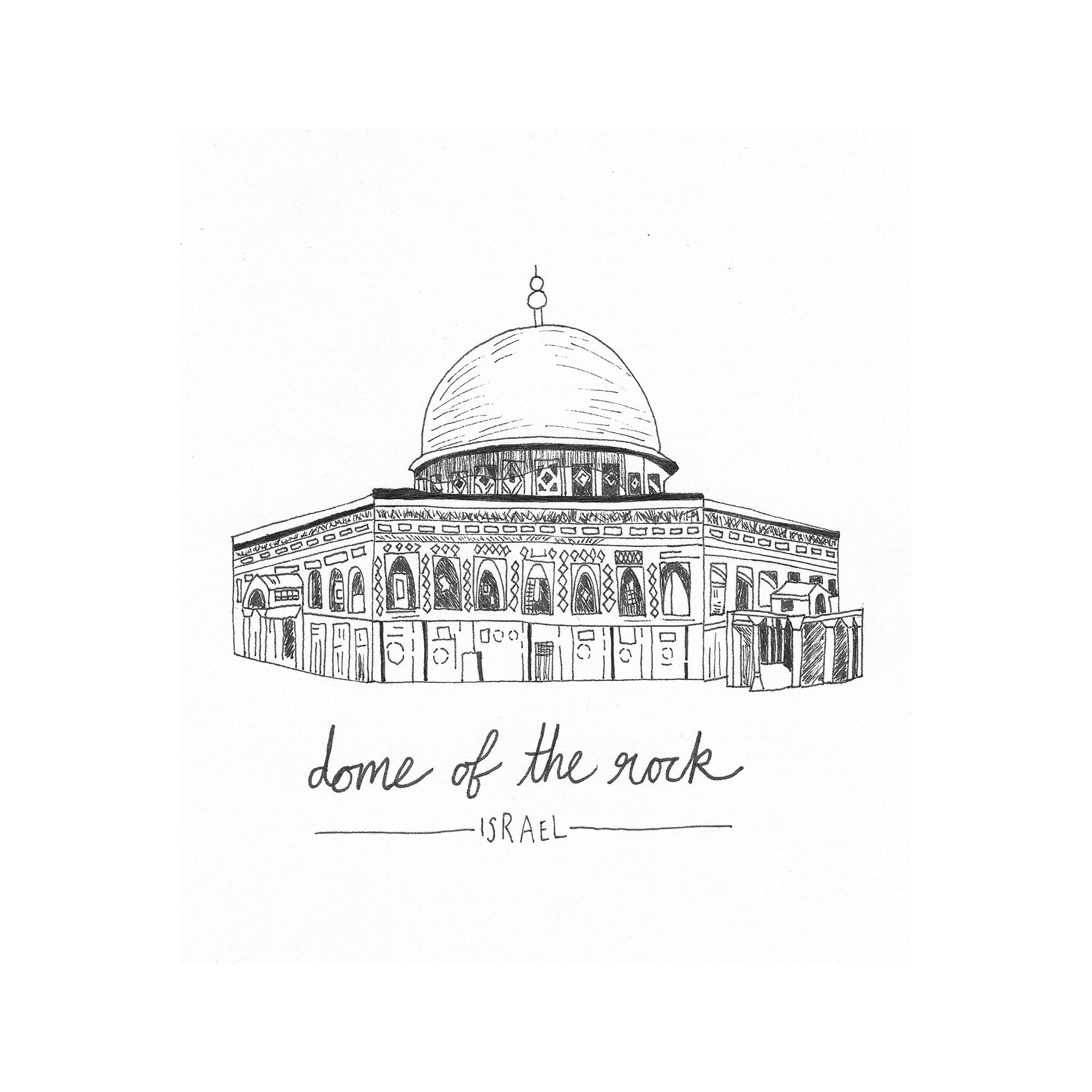 Dome of the Rock Print Buildings Architecture - Etsy