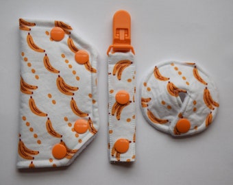 Banana Tubie Set | Tubie Clip | Tubie Pad | Feeding Tube Pad | G-Tube Pad | GJ Tube Pad | Port Cover