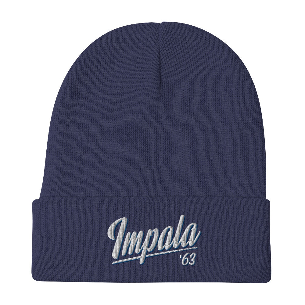 63 Impala Embroidered Beanie Chevy 