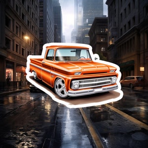 Classic Chevy C-10 Die-Cut Magnets, Cool refrigerator magnet, Toolbox magnet, great Father's day gift