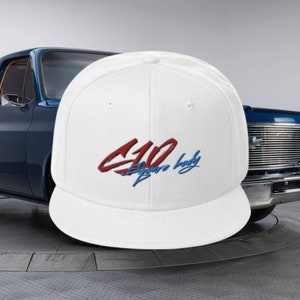 Embroidered C10 square body Snapback Hat, Gift for him, Truck club hat, Chevy lover&#39;s gift, Perfect Father&#39;s day gift