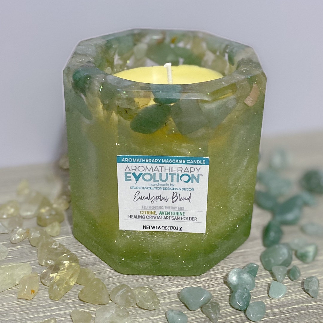 Good Luck / Flu Fighting Energy Mix Healing Stone Holder Etsy