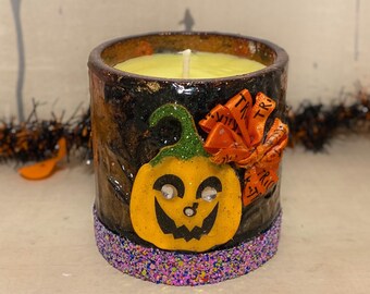 Halloween / Aromatherapy Massage Candle / Eucalyptus Blended Scent