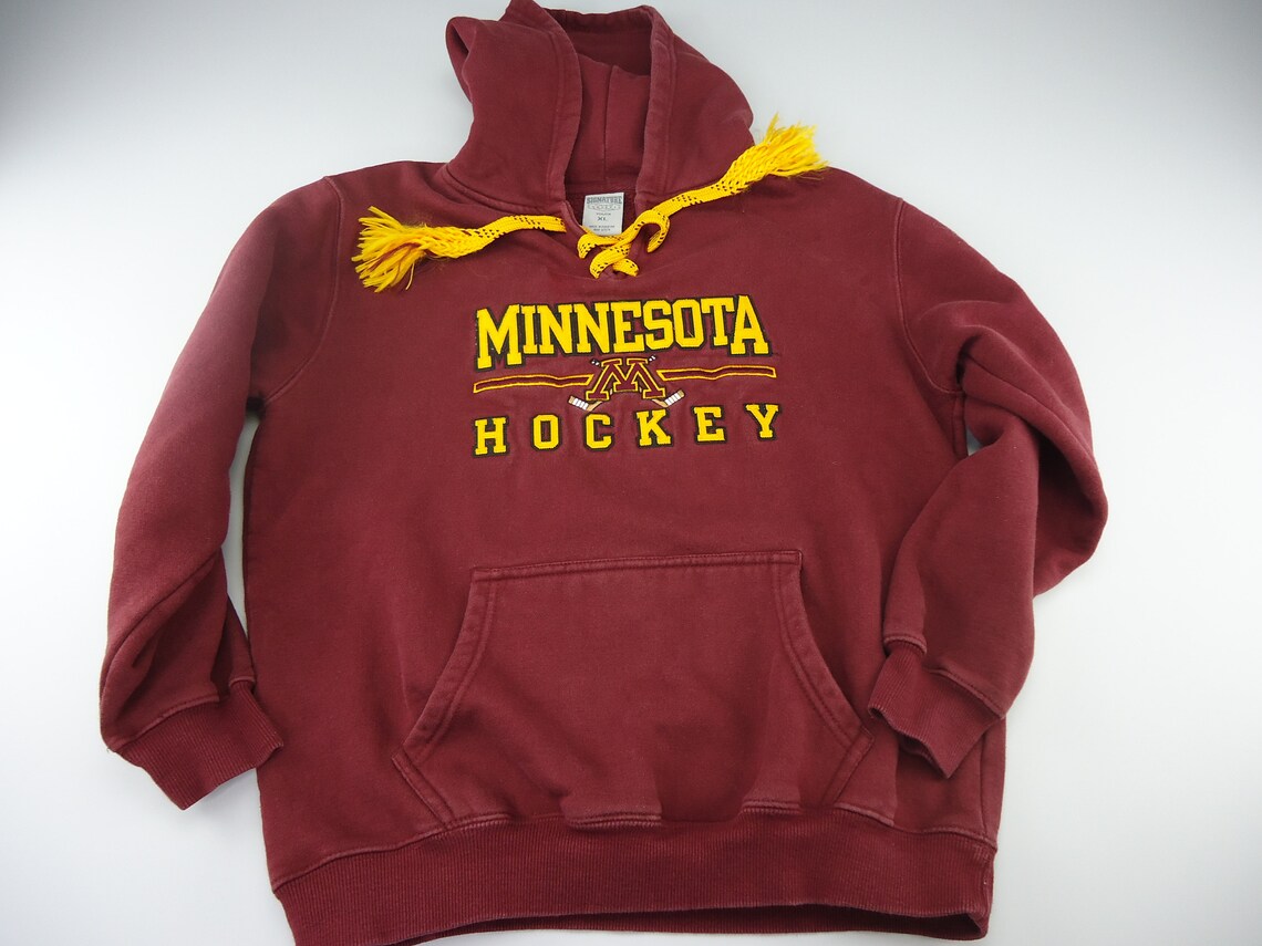 VINTAGE Minnesota Hockey Hoodie Youth 10/12 Size Etsy