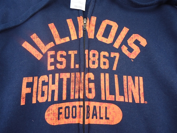 Vintage Fighting Illini Illinois football hoodie