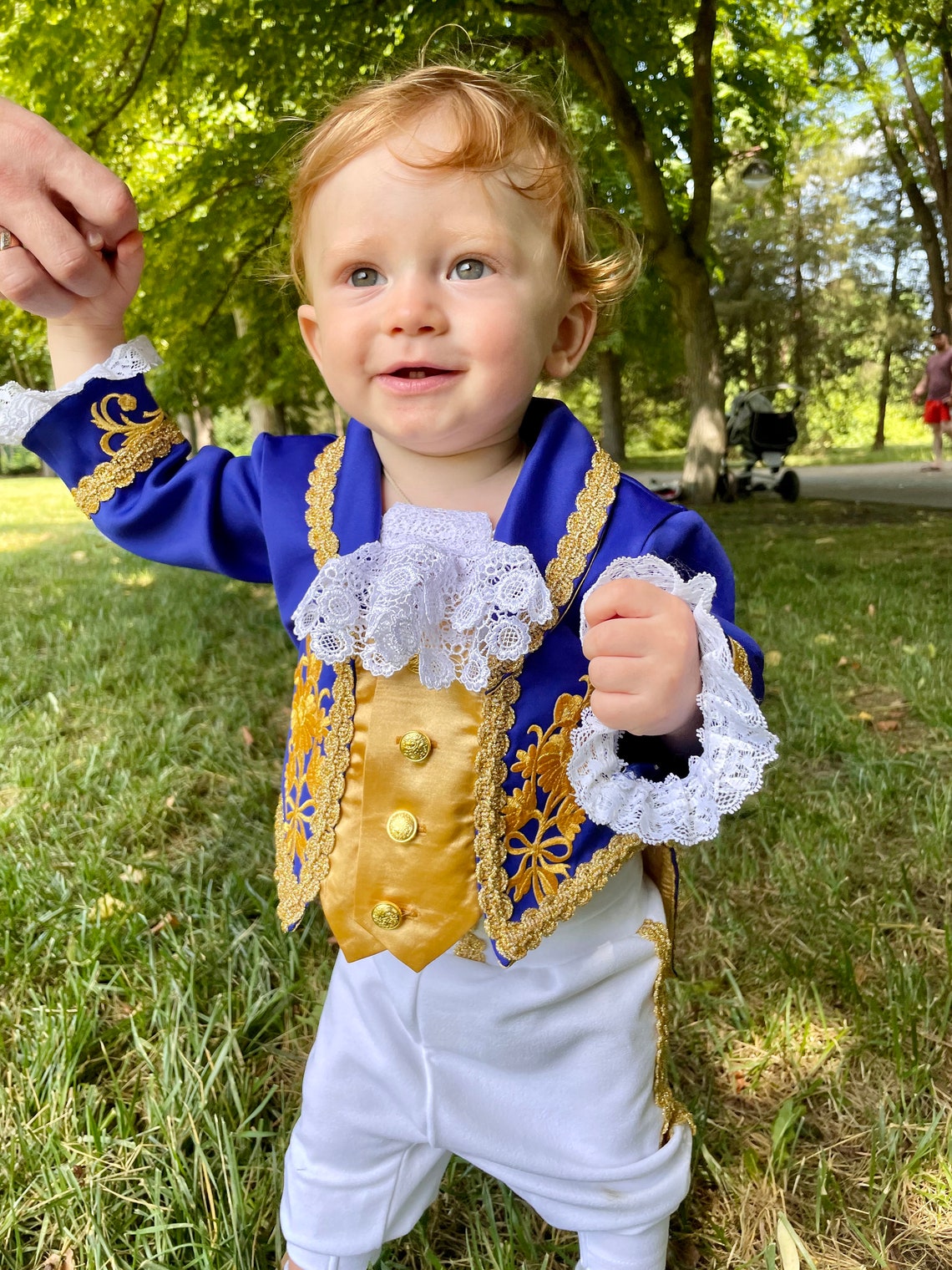 Traje de príncipe para niño en oro azul traje de Halloween | Etsy