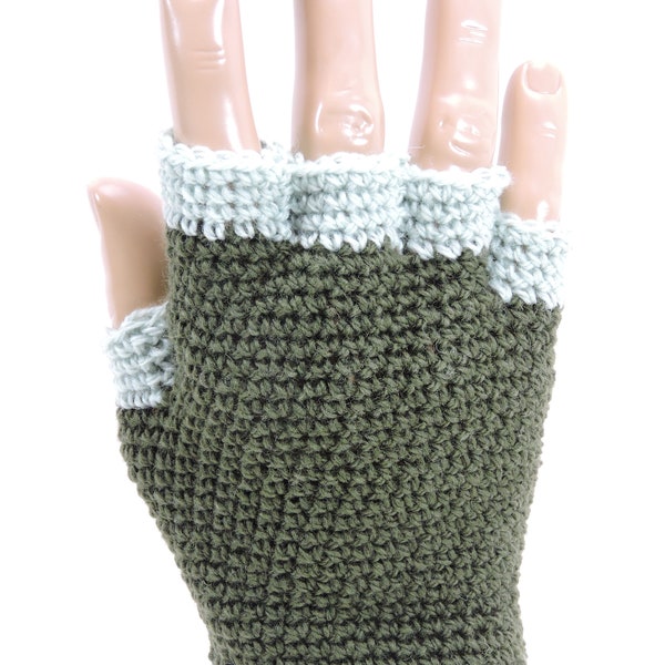 Mens Fingerless Gloves Crochet PATTERN, Fingerless Mittens, Easy Crochet Patterns, Wrist Warmers for Men, Hand Warmers Instant Download PDF