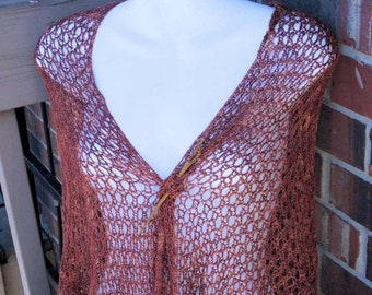 Lace Triangle Scarf Crochet Pattern: Easy Lacy Shawl (PDF Pattern)