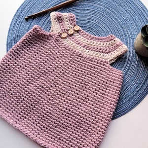 Desert Willow Baby Dress Crochet Pattern: Newborn to 18 Months (PDF Download)