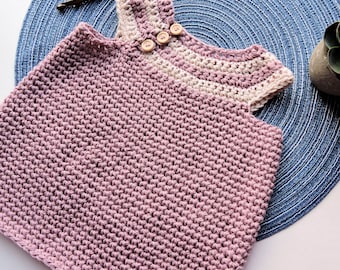 Desert Willow Baby Dress Crochet Pattern: Newborn to 18 Months (PDF Download)