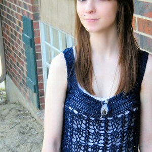 Babydoll-Häkeltop Muster: Clarice Ärmelloser Pullover (PDF Häkelanleitung)