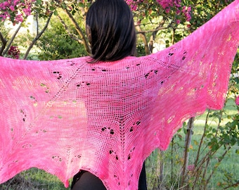 Crochet Schmetterling Lace-Schal Anleitung: Mariposa Dreieckstuch (PDF)