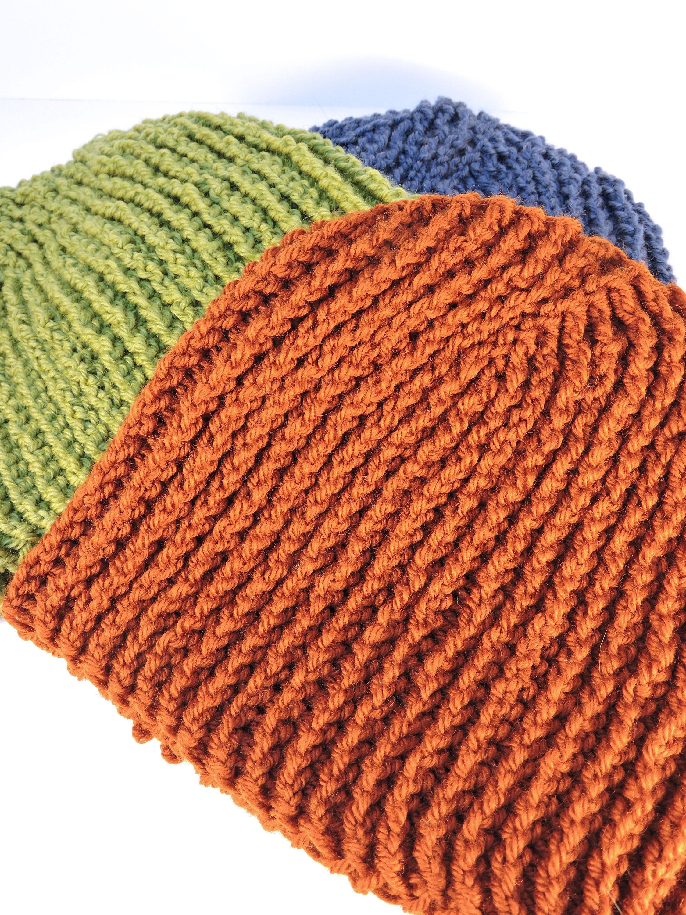 Varigated Ribbed Beanie Pattern Easy Crochet Ribbed Beanie Pattern: Stretchy Slouchy Hat (PDF Pattern ...