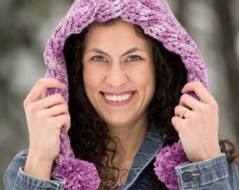 Patrón de capucha de duendecillo a crochet: Diseño de cable fácil (Patrón PDF)